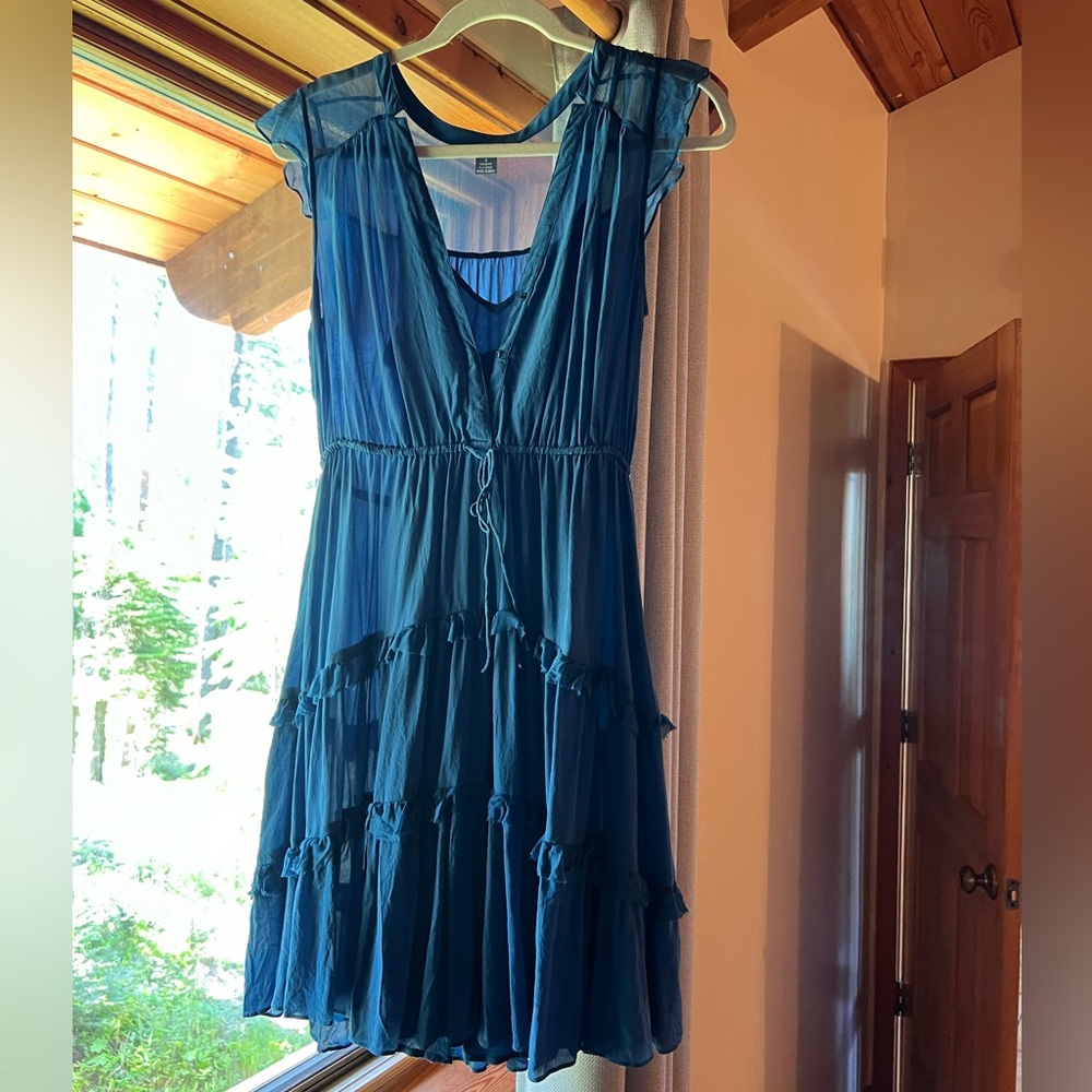dil - blue dress from Anthropologie